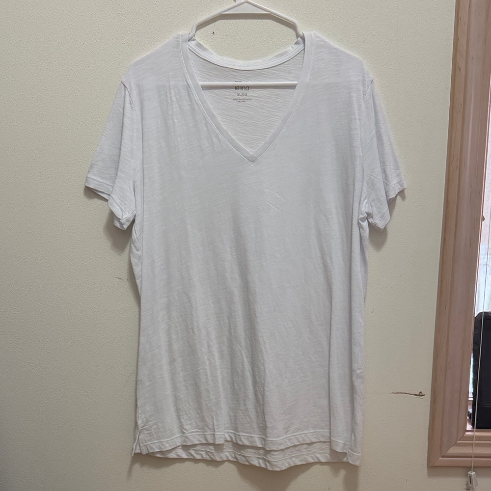 Felina Men's Classic White V-Neck Tee